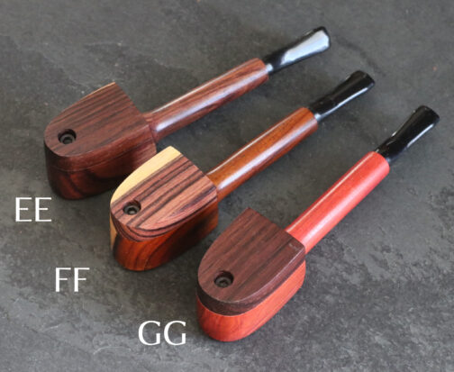 Exotic Wood Swivel Lid Pipe