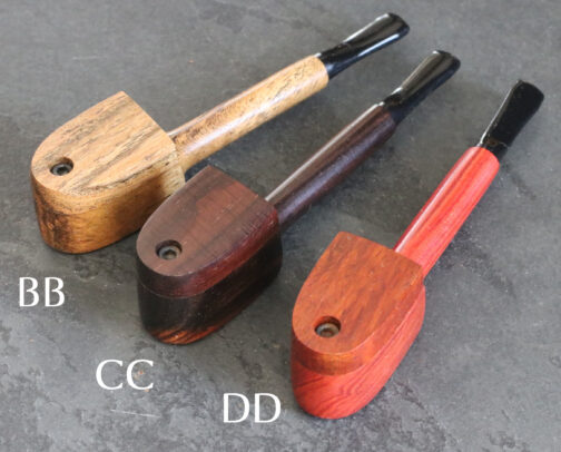 Exotic Wood Swivel Lid Pipe