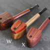 Exotic Wood Swivel Lid Pipe