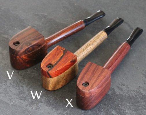 Exotic Wood Swivel Lid Pipe