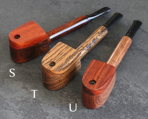 Exotic Wood Swivel Lid Pipe