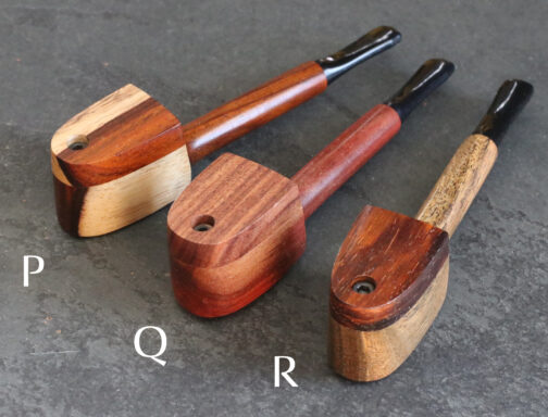 Exotic Wood Swivel Lid Pipe