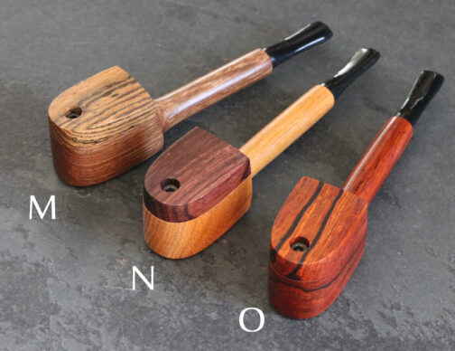 Exotic Wood Swivel Lid Pipe