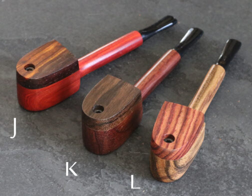 Exotic Wood Swivel Lid Pipe