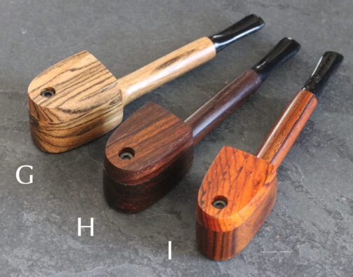 Exotic Wood Swivel Lid Pipe