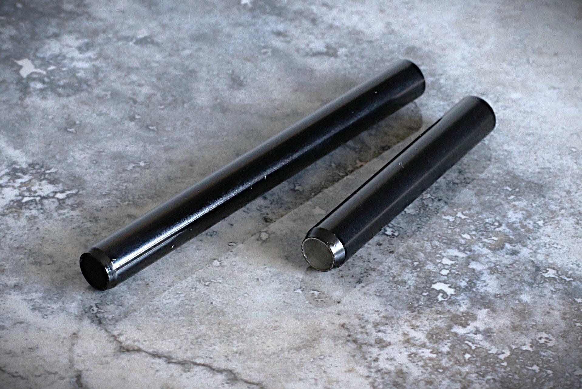 Straight Black One Hitter Pipe