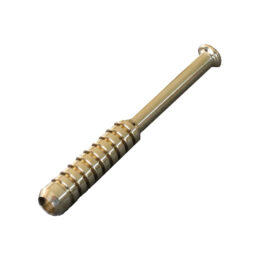 3″ Brass One Hitter Pipe-Ribbed Old School Classic for 4″ Dugouts