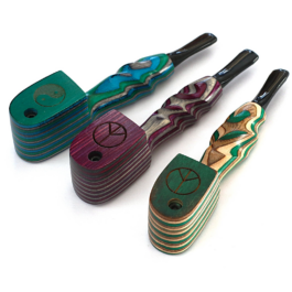 4.5″ Swivel Lid Concert Pipe- LAS44-Handcrafted Wood Pipe with stem