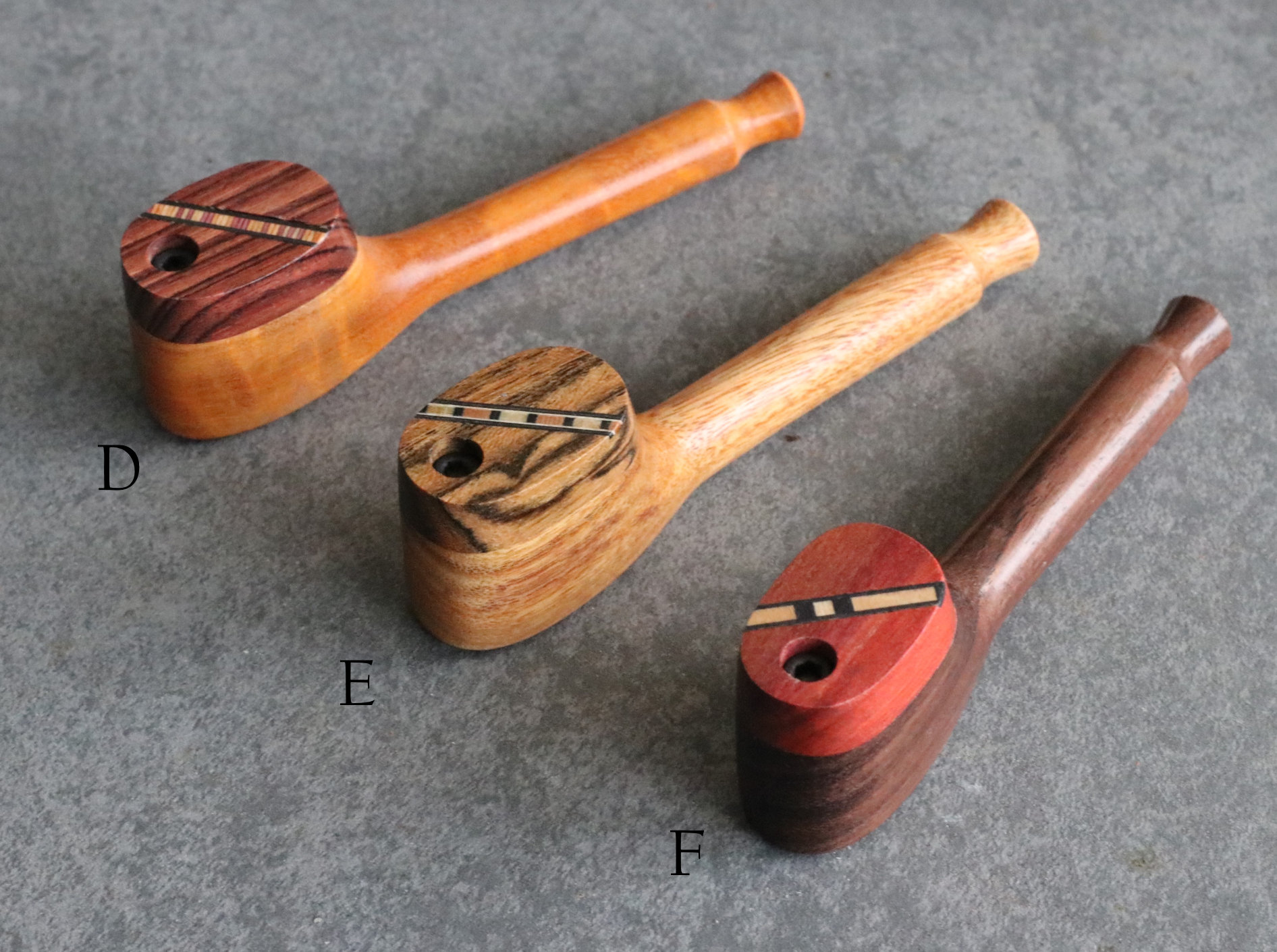 Swivel Lid Wood Pipes