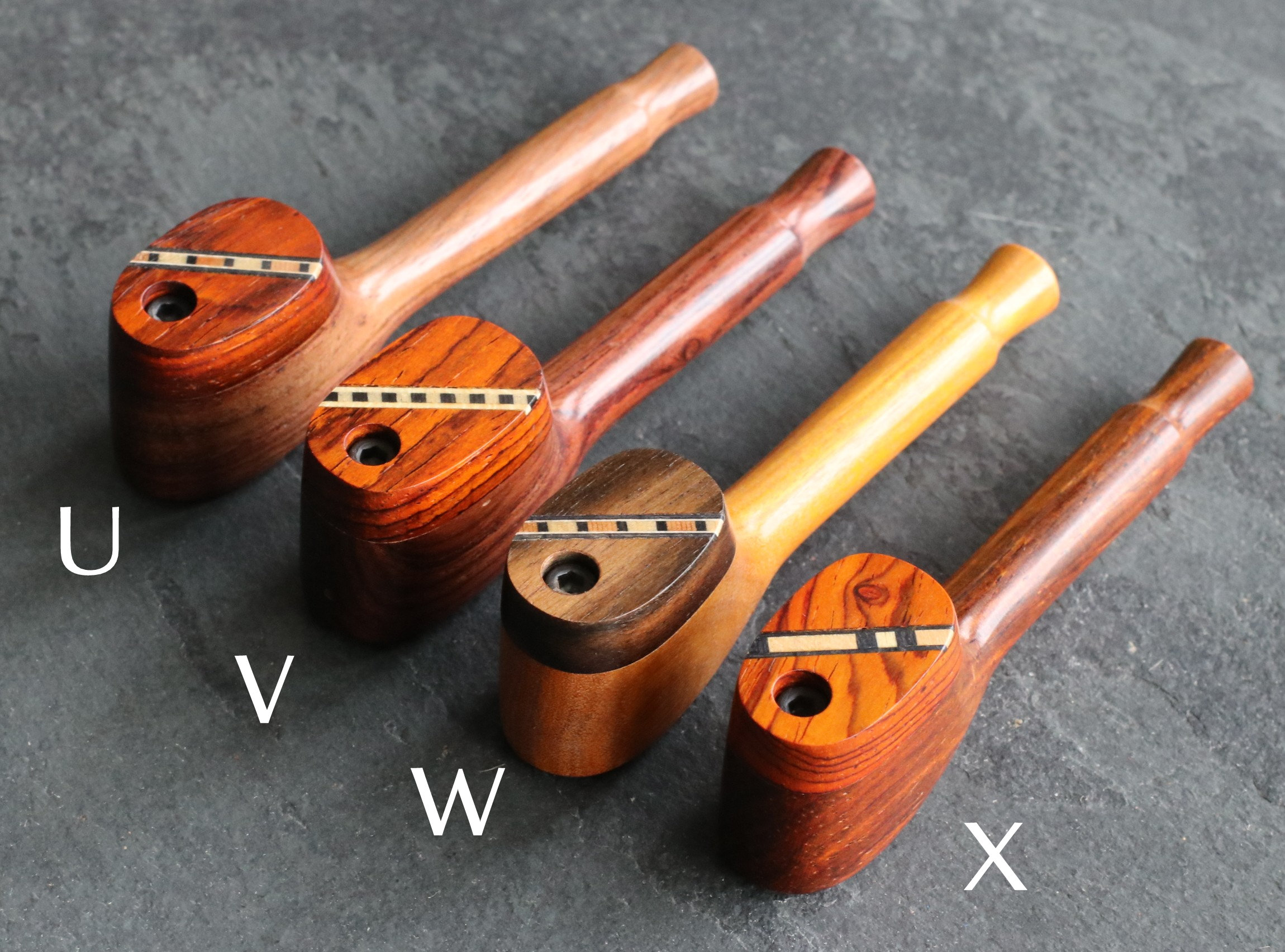 Crafted Wood Smoking Pipes
