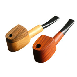 3.25″ Handcrafted Exotic Wood Pipe with Swivel Lid-MUPCAP- American Made Pipe