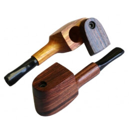 3.25″ Handcrafted Exotic Wood Pipe with Swivel Lid-MUPCAP- American Made Pipe