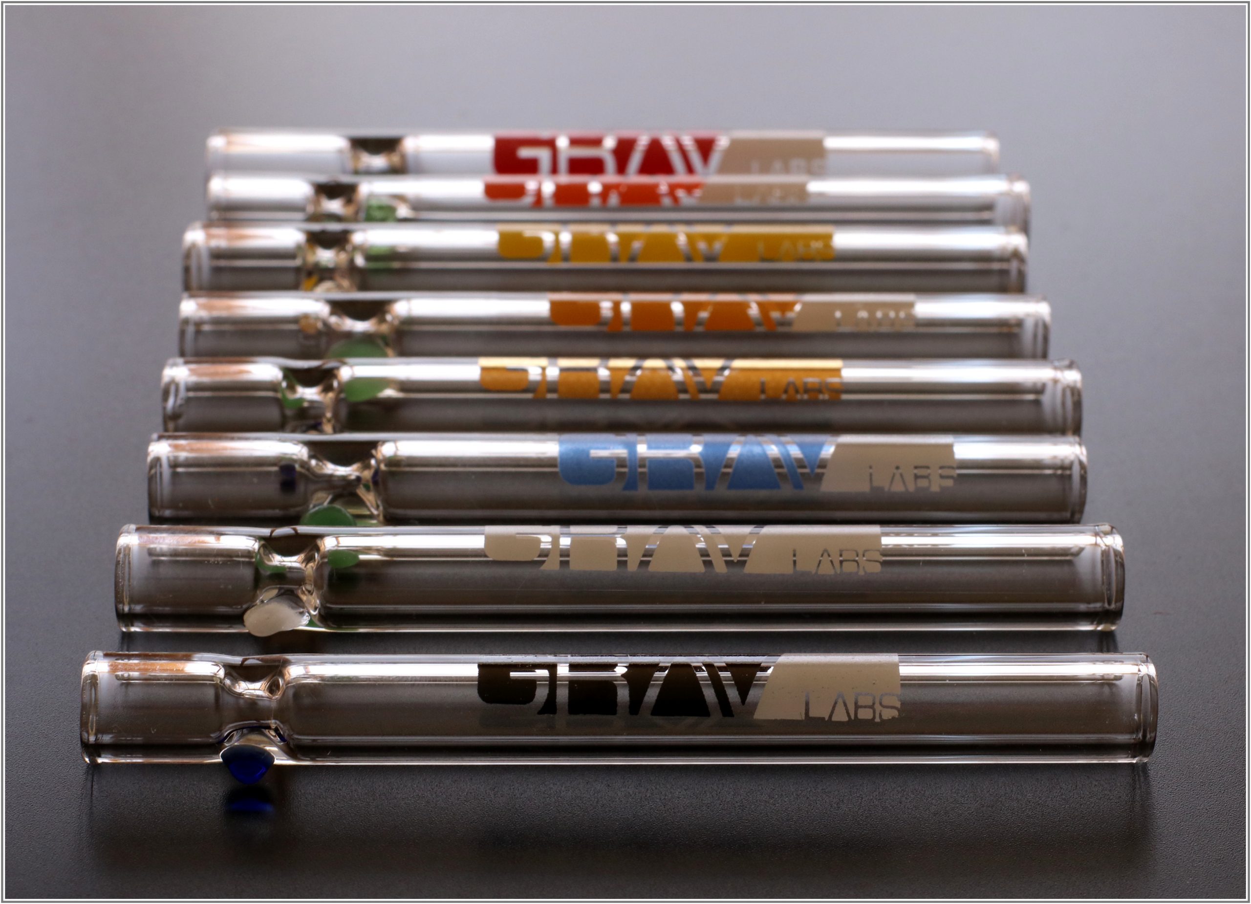 GRAV - Glass Blunt Chillum Pipes (Pick Your Color) - The Dab Lab