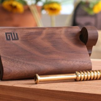 Walnut Dugout & Brass One Hitter