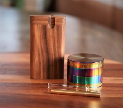 Wood Dugout- Herb Grinder- One Hitter Pipes