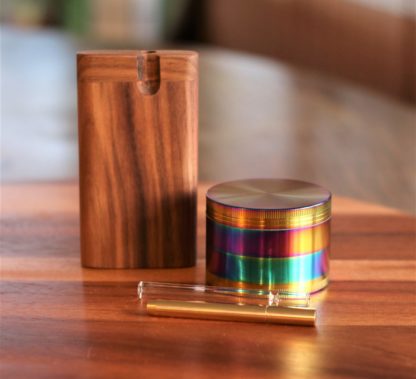 Wood Dugout- Herb Grinder- One Hitter Pipes