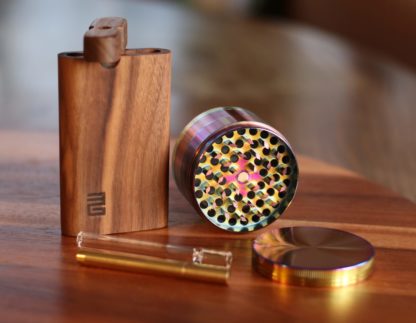 Wood Dugout- Herb Grinder- One Hitter Pipes