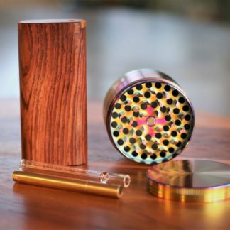 Wood Dugout- Herb Grinder- One Hitter Pipes