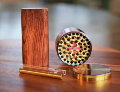 Wood Dugout- Herb Grinder- One Hitter Pipes