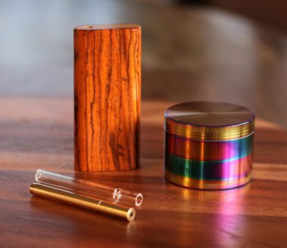 Wood Dugout- Herb Grinder- One Hitter Pipes