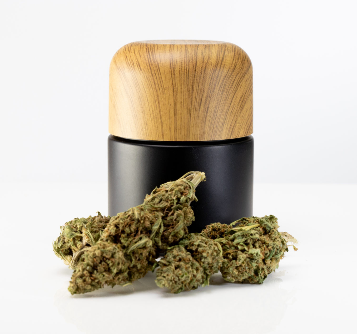 Glass Stash Jar with bamboo Lid PRO 420 - PRO 420