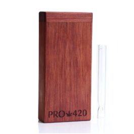 Purple Heart Wood Dugout-PRO420- Premium Stash Box with One Hitter & Stash Cleaner