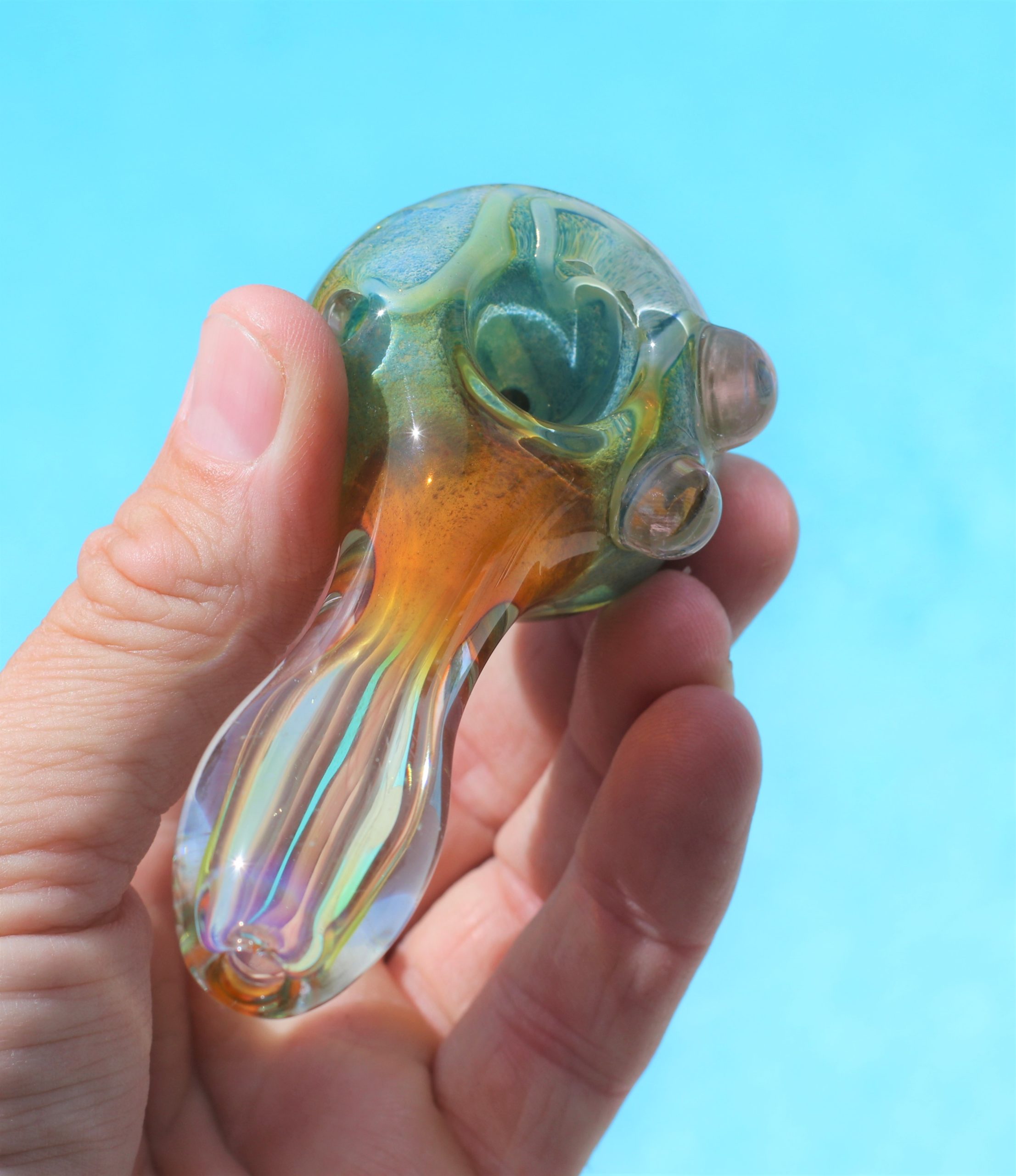 Details about   4.25 inch I Am The Best Glass Tobacco Smoking Spoon Pipe & Glass Screens 