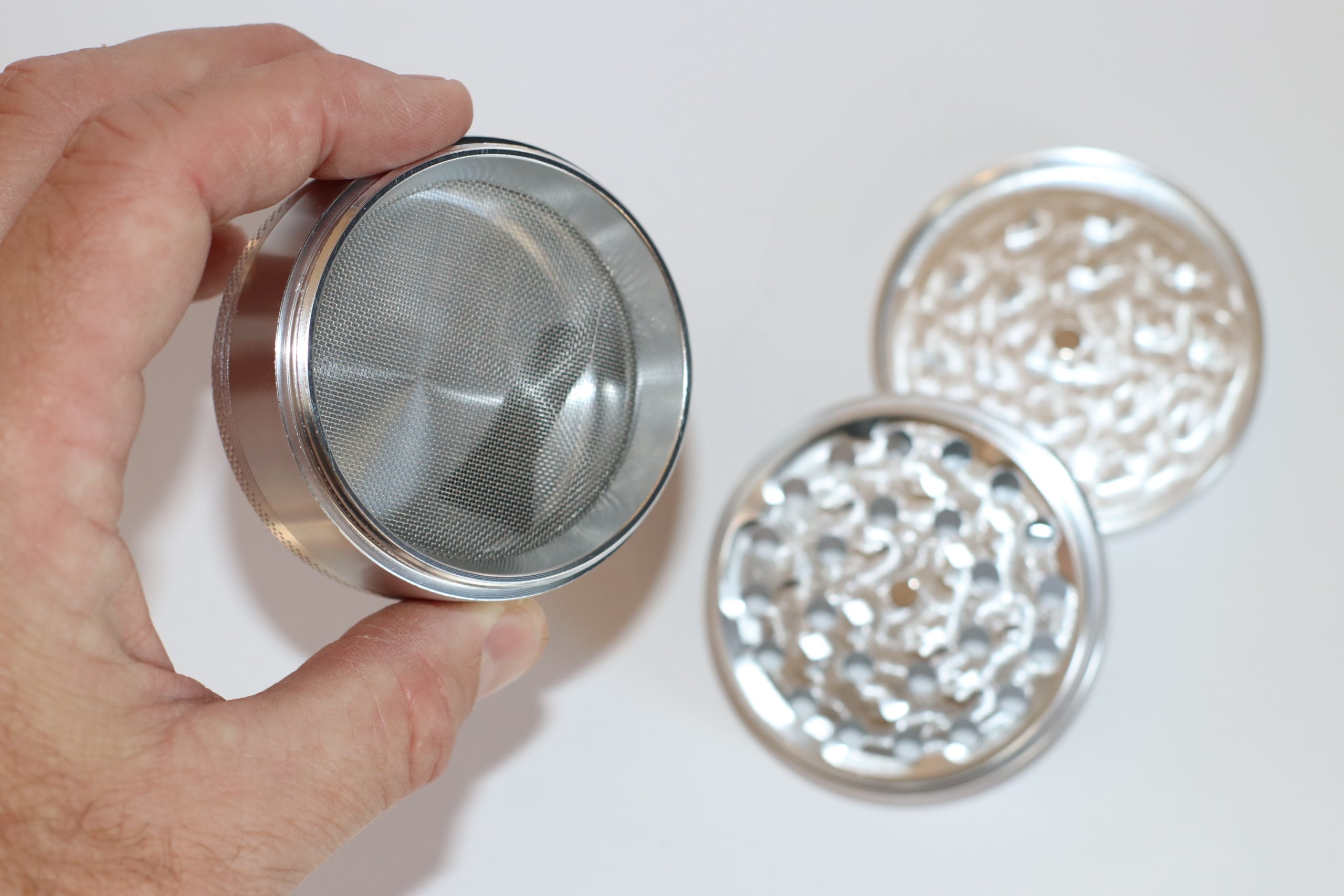 4 Piece Herb Grinder-Silver