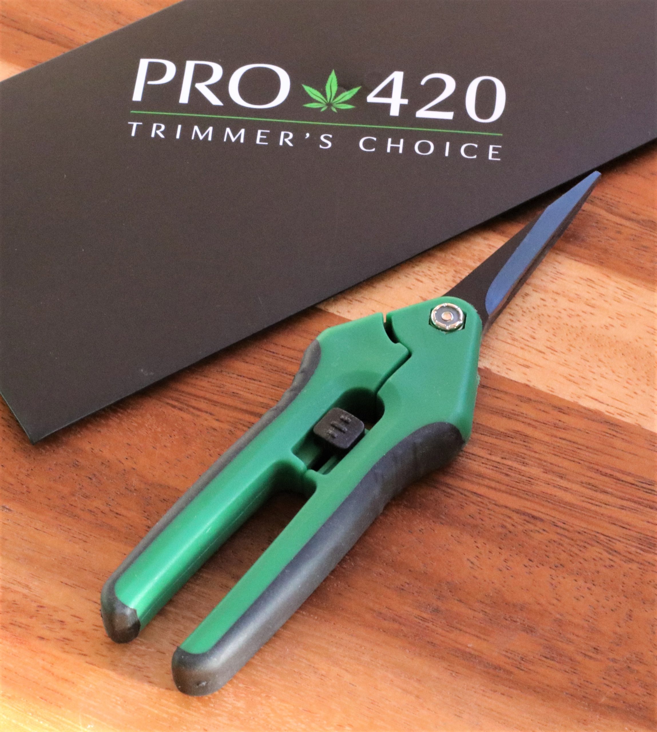  PRO 420 Trim Kit (Spring Loaded Scissors, Bonsai Scissors,  Cleaning Solution) Bud Trimming : Patio, Lawn & Garden