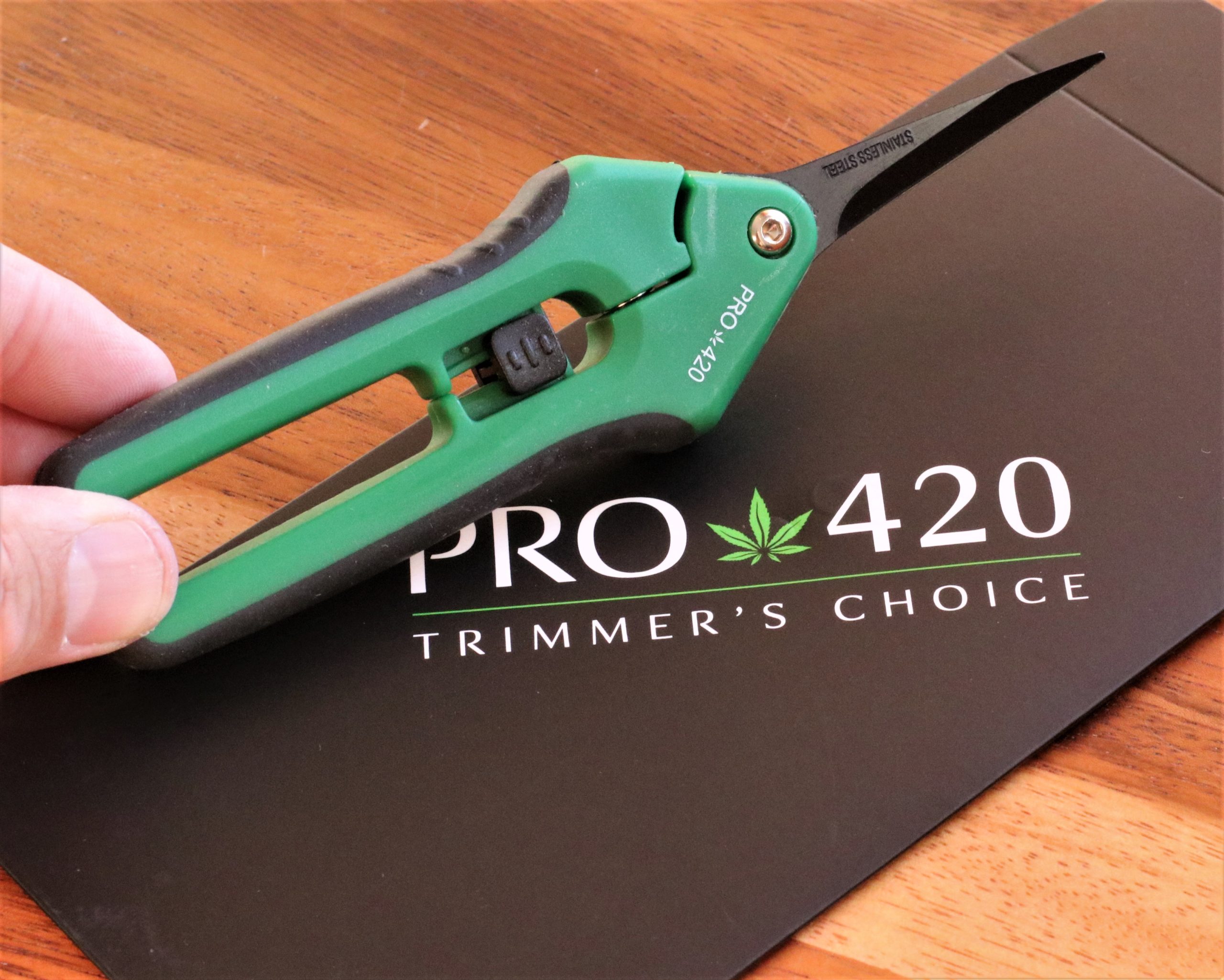 PRO 420 Bud Trimming Scissors-2 PACK-Spring Loaded & Bonsai Scissors for  Harvest