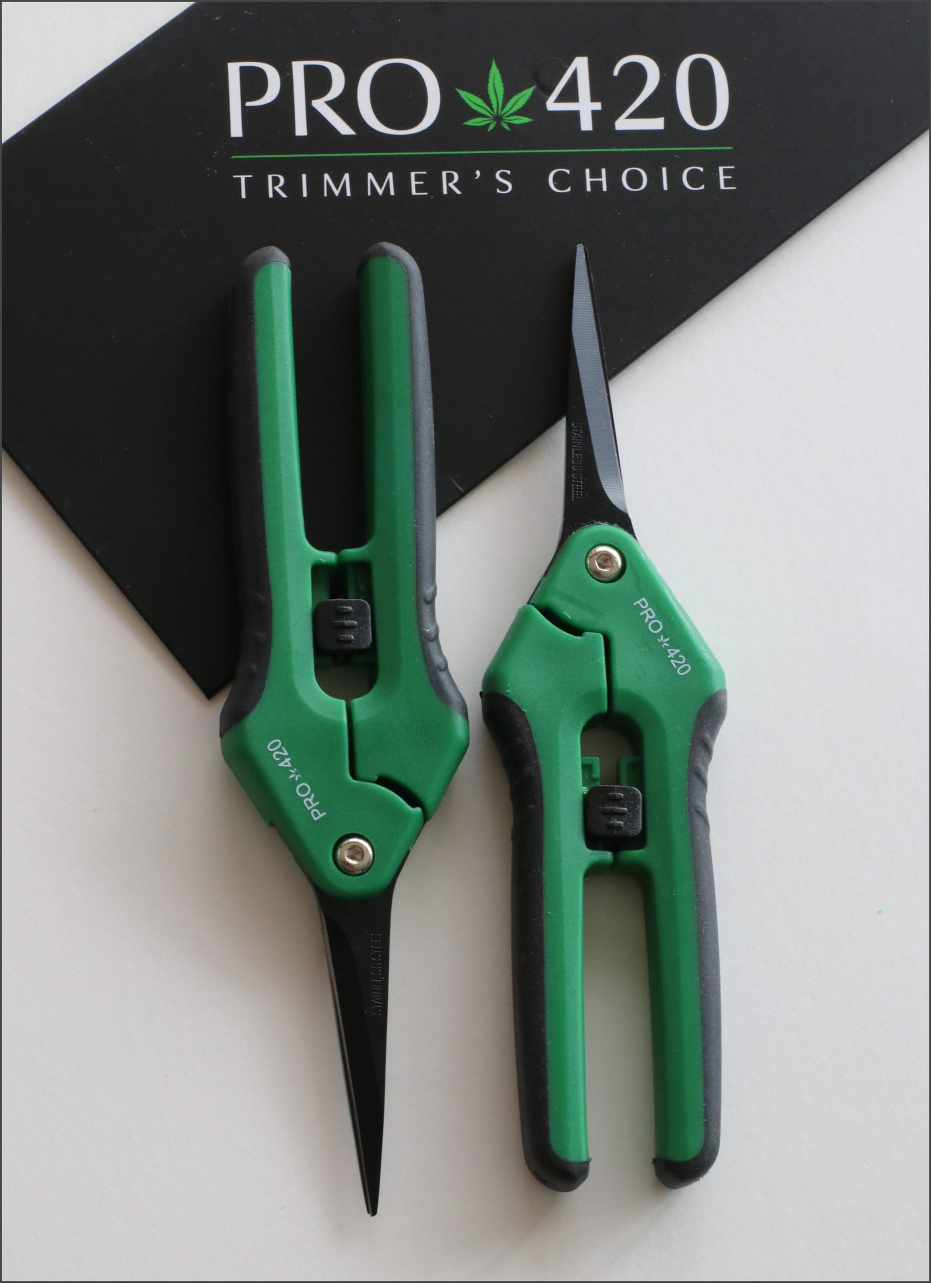 2 Pack PRO 420 Spring Loaded Scissors Pruning-bonsai-garden  Clippers-professional Harvest Scissors 