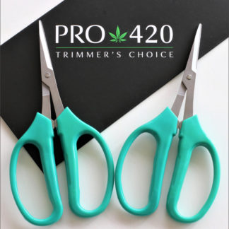 PRO 420 Bud Trimming Scissors-2 PACK-Spring Loaded & Bonsai Scissors for  Harvest