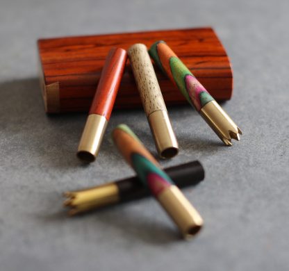 2" Wood & Brass One Hitter Pipes - Image 6