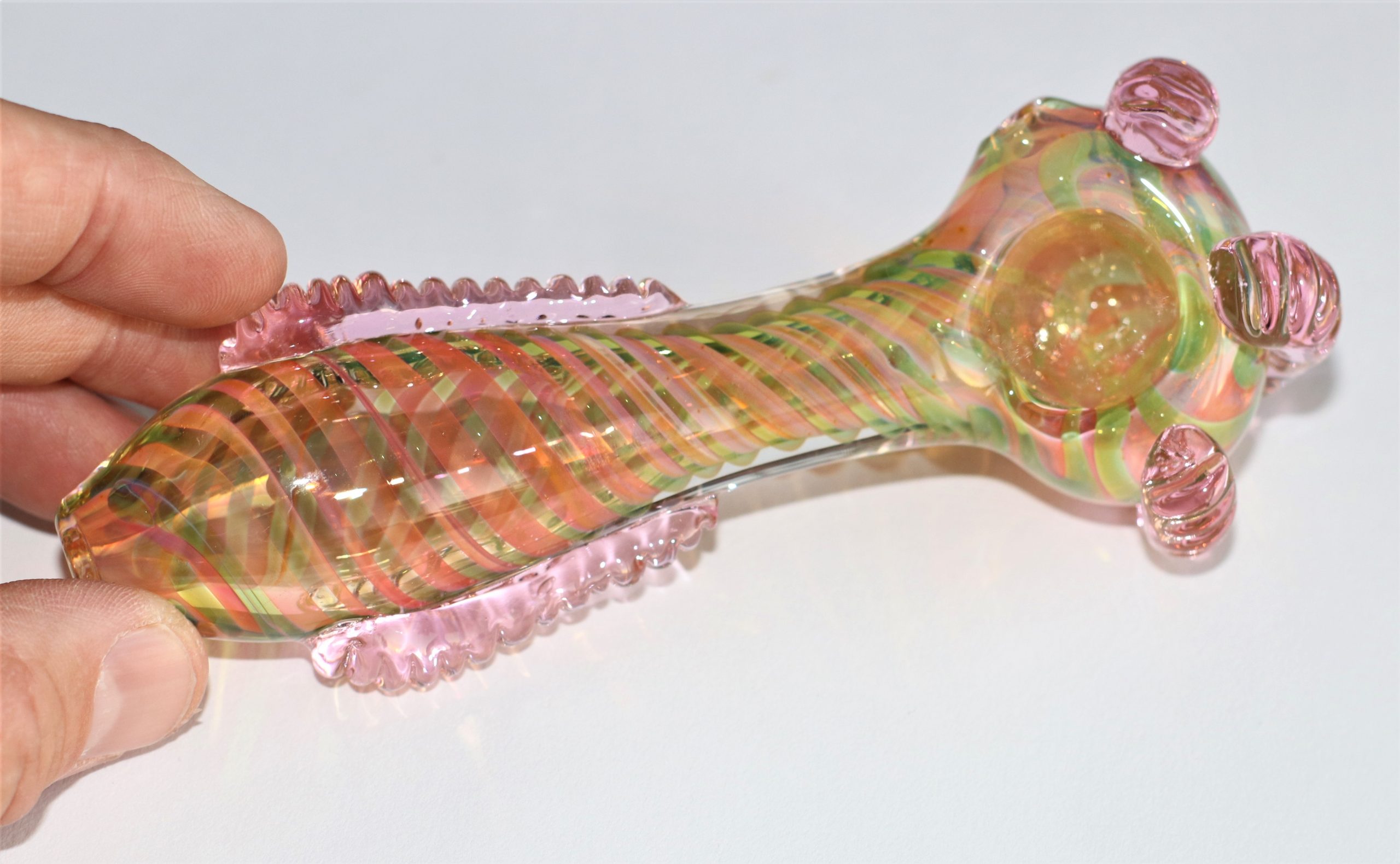 Glass Smoking Pipes Spoon Pipe New Arrival Hookah Pink Green Blue Thick  From High420, $3.09