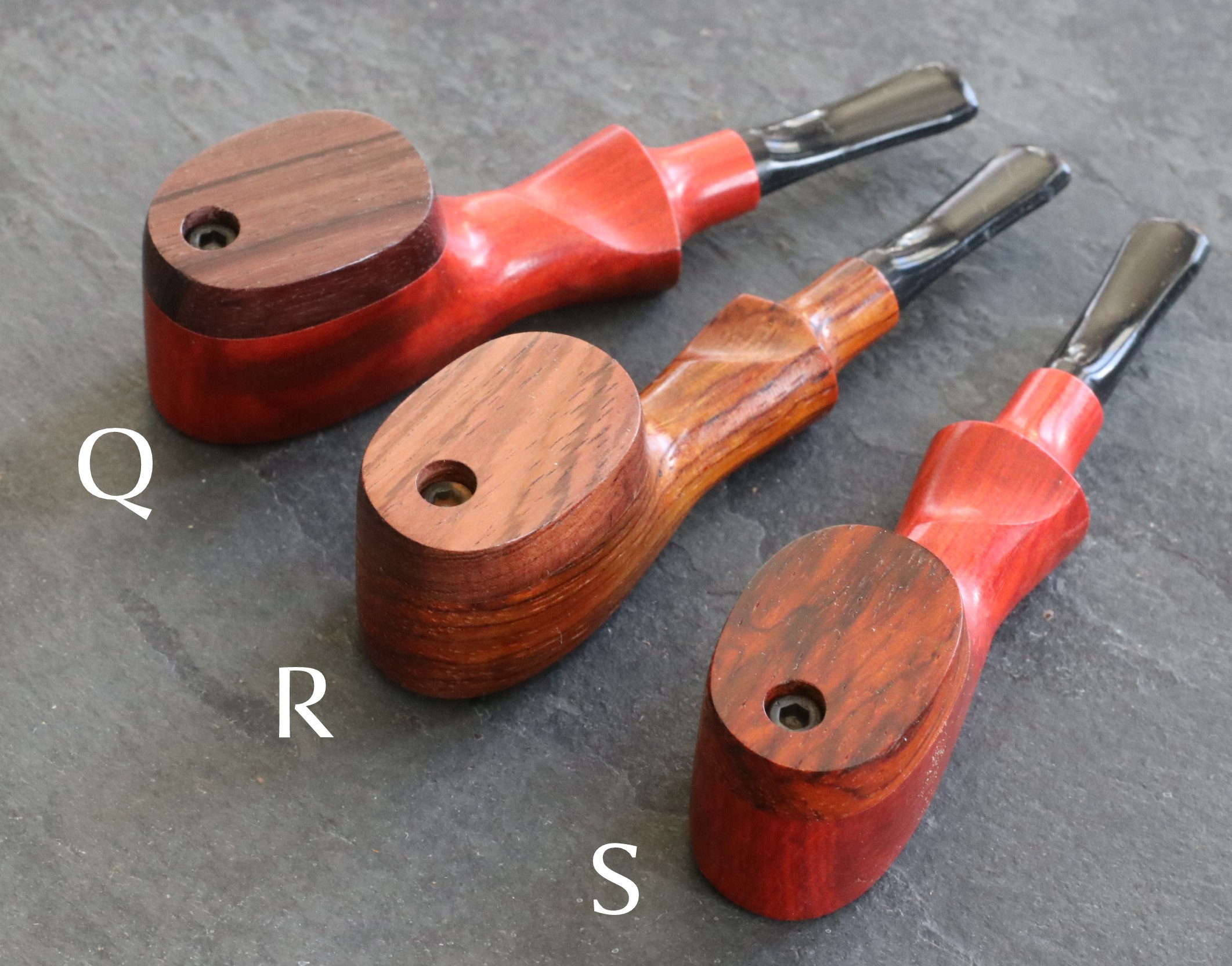 Exotic Wood Swivel Lid Pipes