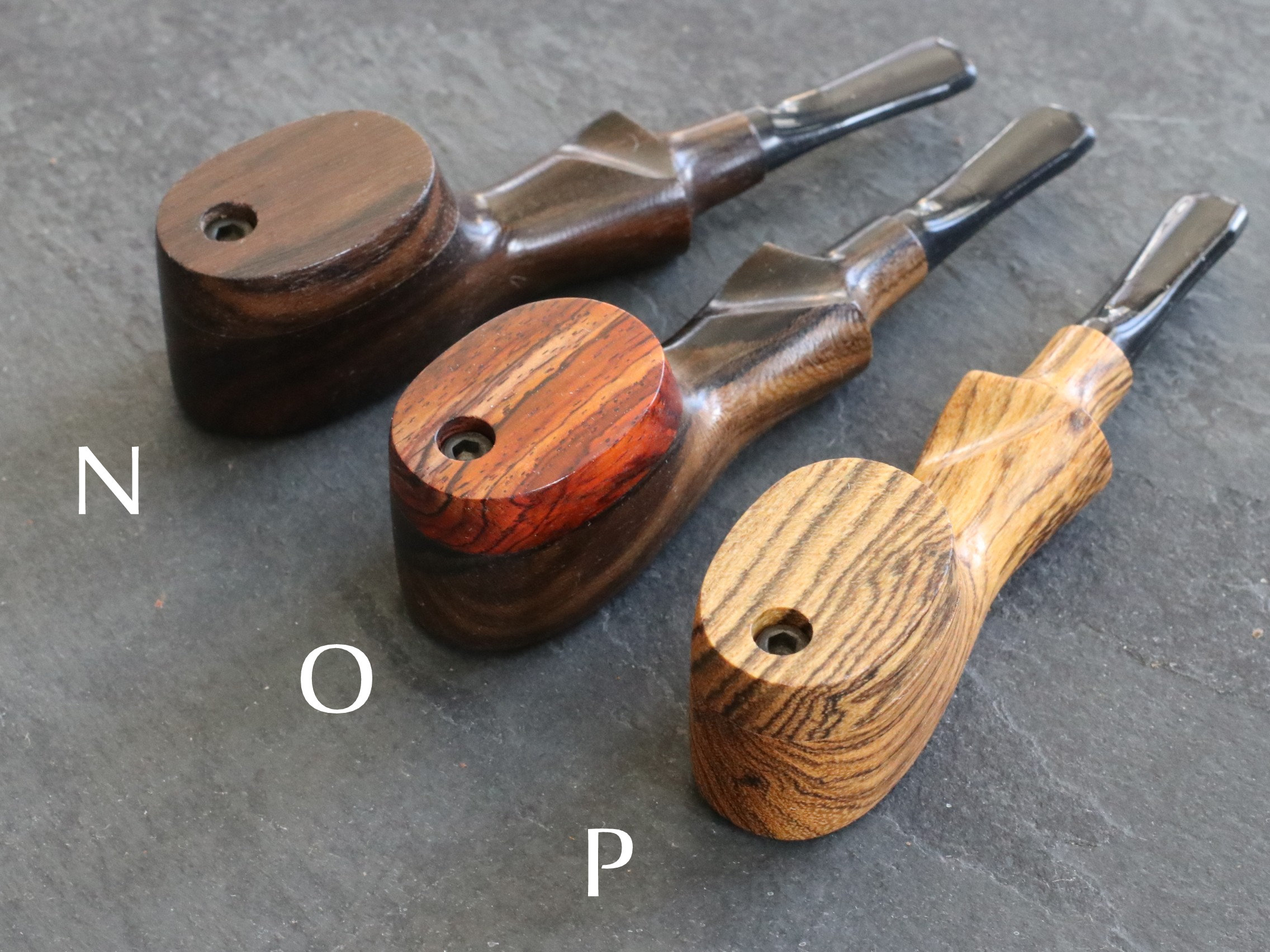 Exotic Wood Swivel Lid Pipes