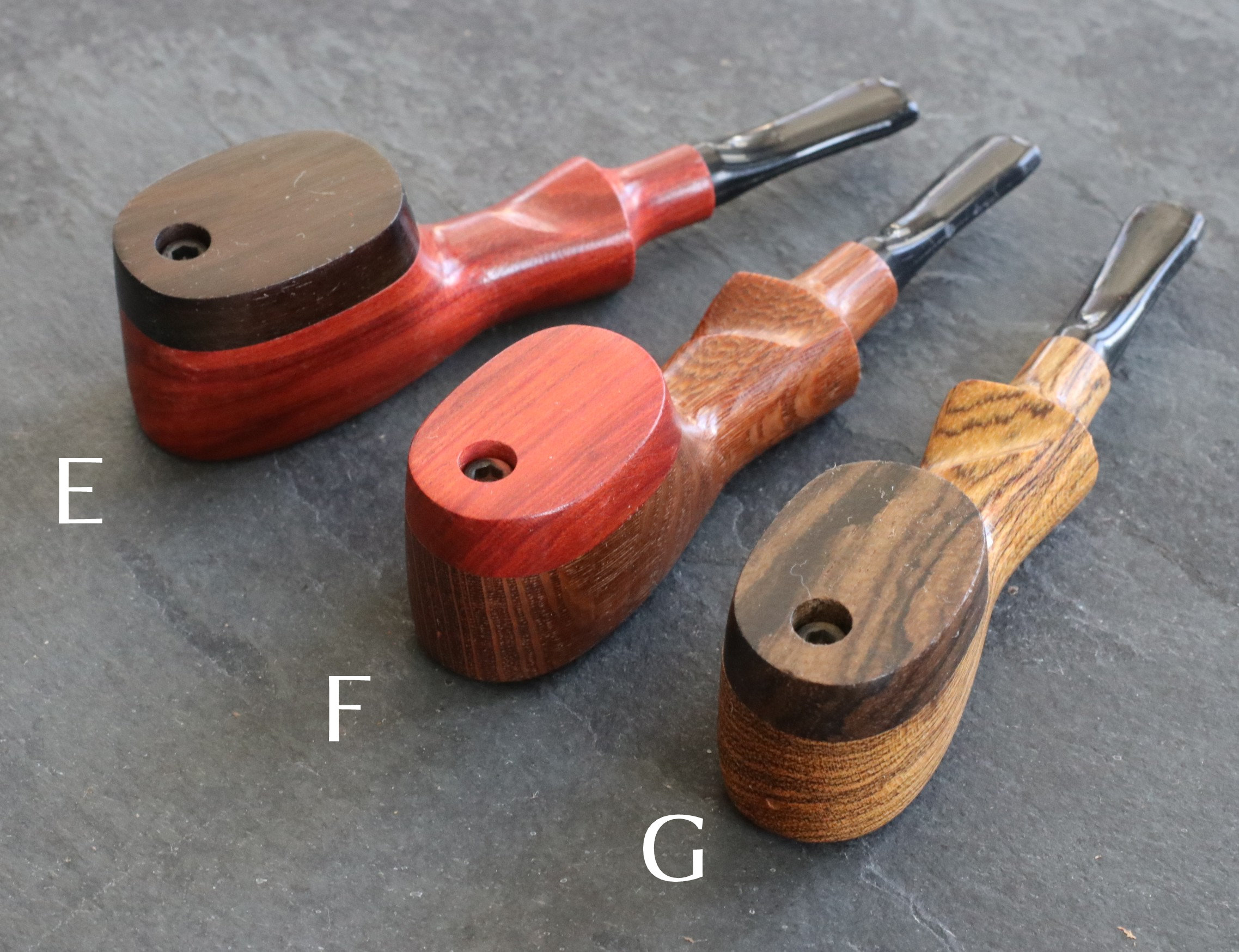 Exotic Wood Swivel Lid Pipes