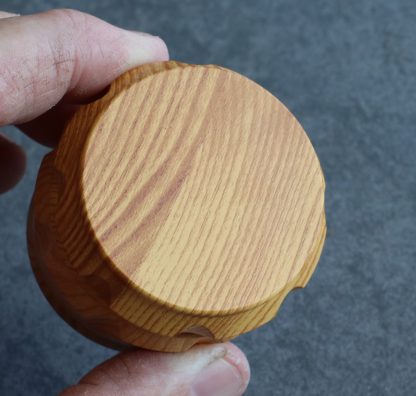 2" Wood Herb Grinder- 4 Piece Grinder with Catch-Screen-Magnetic Lid - Image 3