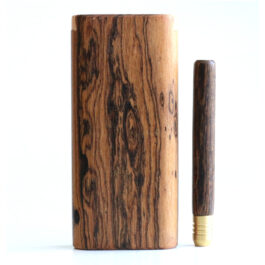 Bocote Wood Dugout & One Hitter- Matching pipe and stash box- 1st Class