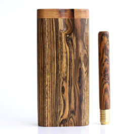 Bocote Wood Dugout & One Hitter- Matching pipe and stash box- 1st Class