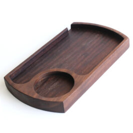 The Ultimate Tray- Handcrafted Walnut Rolling Tray for Smokers