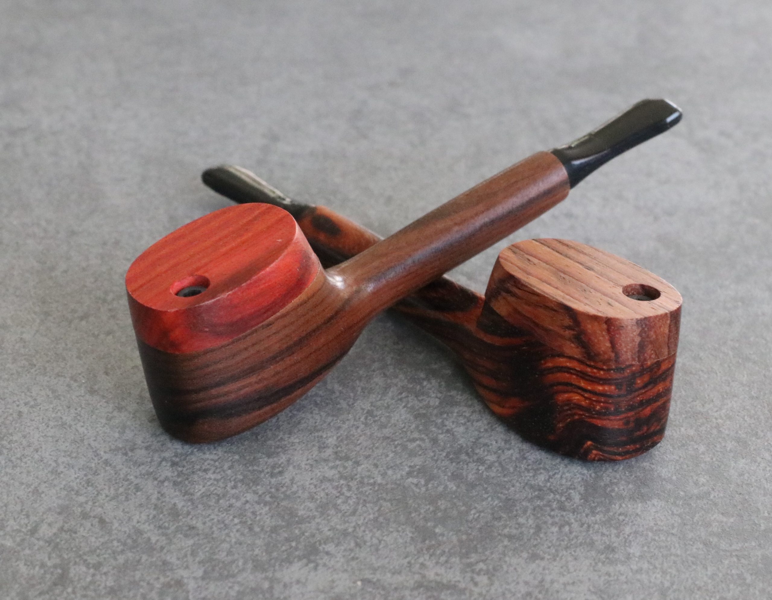 Red Solid Wood Wooden Smoking Pipe Tobacco Cigarettes Cigar Pipes