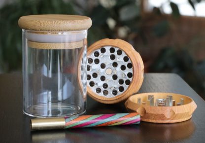 Stash Jar & Grinder Gift pack