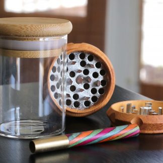 Stash Jar & Grinder Gift pack