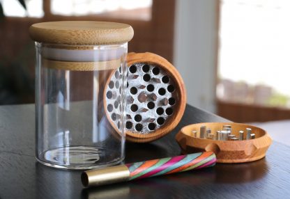 Stash Jar & Grinder Gift pack