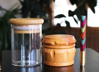 Stash Jar & Grinder Gift pack