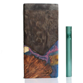 Galaxy Burl Futo Stash Box- Out of this World Wood Dugout- 4″ Burled Wood- Best Quality