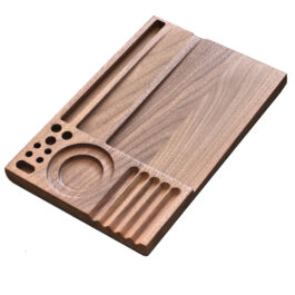 Handcrafted Walnut Wood Rolling Tray-MODEL 2- Large Stylish Tray for smoker’s