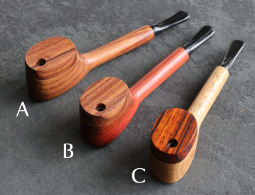 Exotic Wood Swivel Lid Pipes