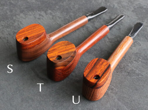 Exotic Wood Swivel Lid Pipes